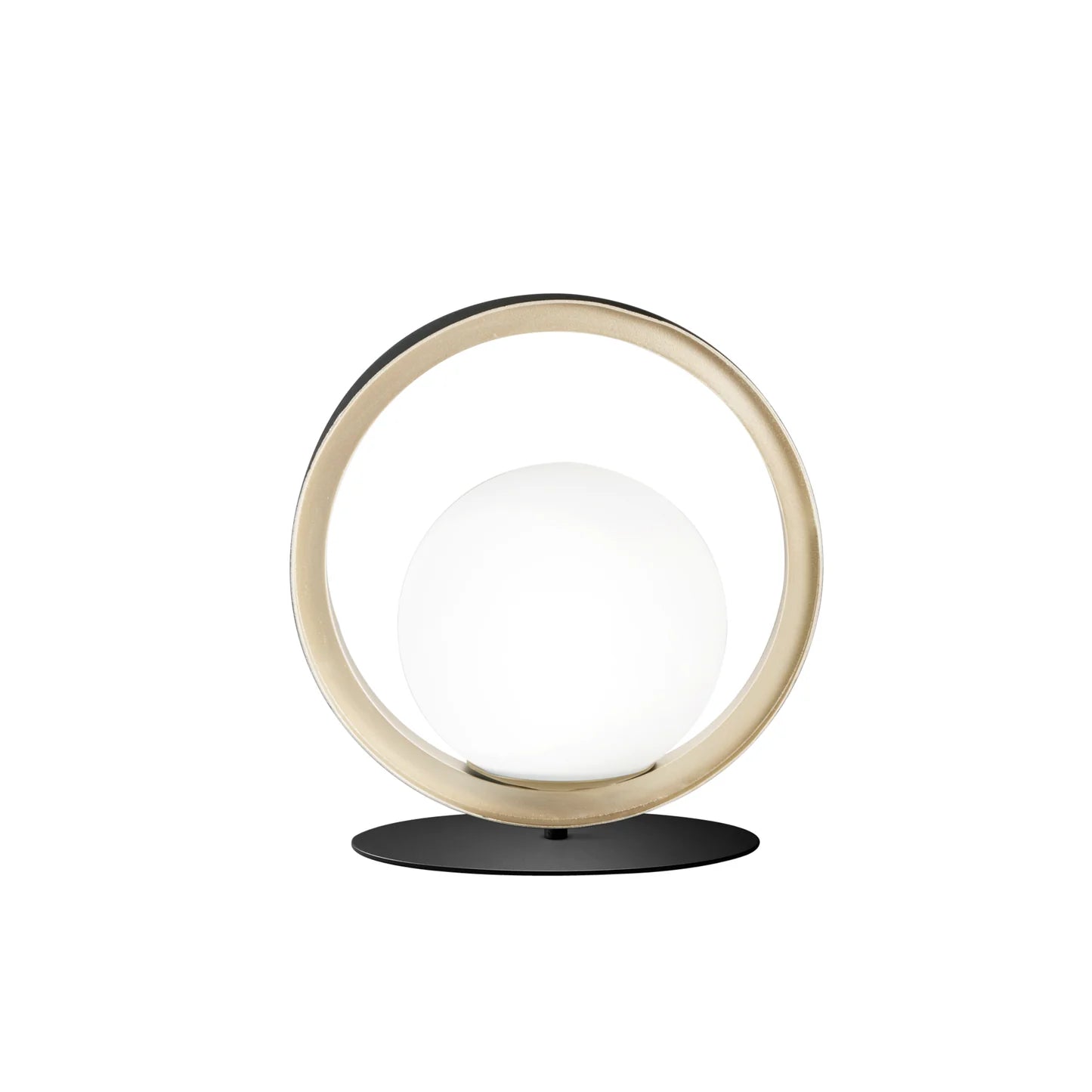 Lume in alluminio oro e nero opaco sfere vetro opale 1XG9 non incl. SONETTO Lume in alluminio oro e nero opaco sfere vetro opale 1XG9 non incl. SONETTO